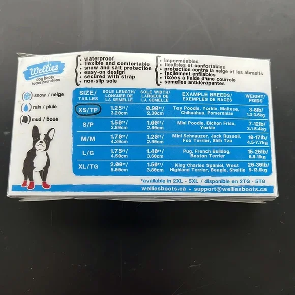 New in box adorable doggie boots for your scrumptious fur baby in size XS - Picture 6 of 6